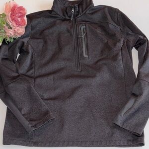 The North Face Canyonlands 1/2-Zip Pullover in dark gray heathered Men’s Large